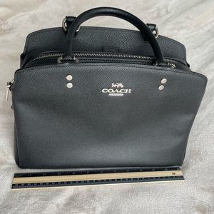 NWOT Black Pebbled Leather COACH handbag